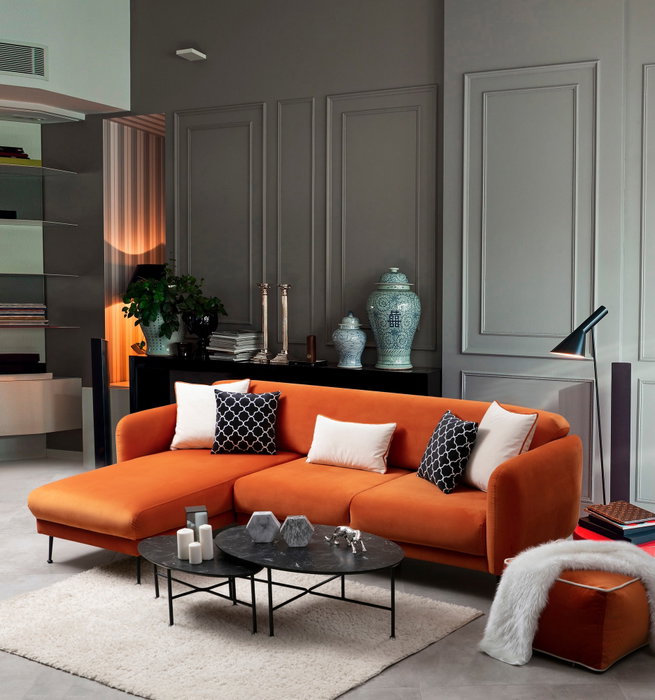 Atelier Del Sofa Sevilla Corner Left Naranja Atelier Del Sofa Sevilla Corner Left Naranja